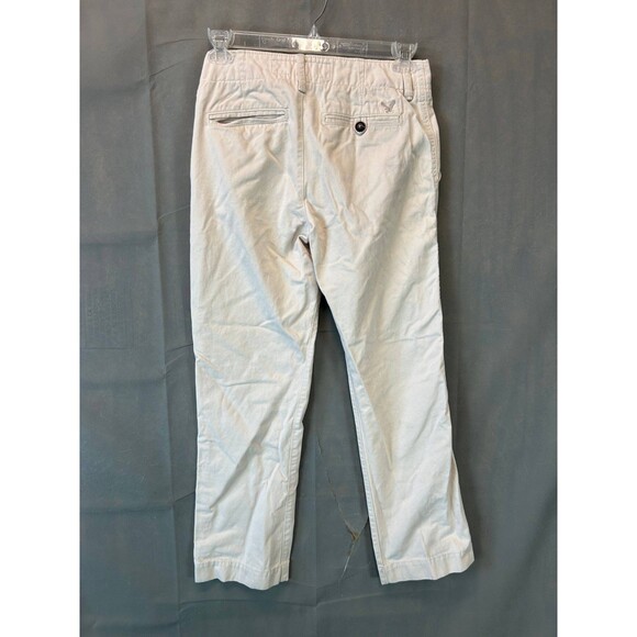 American Eagle Outfitters Straight Pant Men's Size 29x30 White Pockets Cotton - Picture 6 of 8